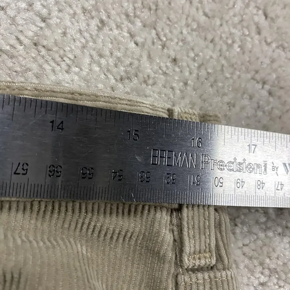VTG Levis L2 Pants Mens 32x32 Beige Corduroy Carpenter Baggy Wide Leg Workwear